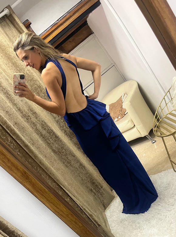 Vestido Eugenia, azul imperial