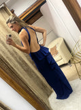Vestido Eugenia, azul imperial