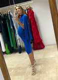 Vestido de maternidad Carola, azul imperial