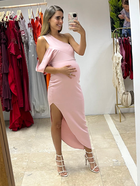 Vestido de maternidad, Ágata rosa neopreno