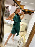 Vestido de maternidad y lactancia Ariel, color verde Medellín