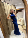 Vestido Eugenia, azul imperial