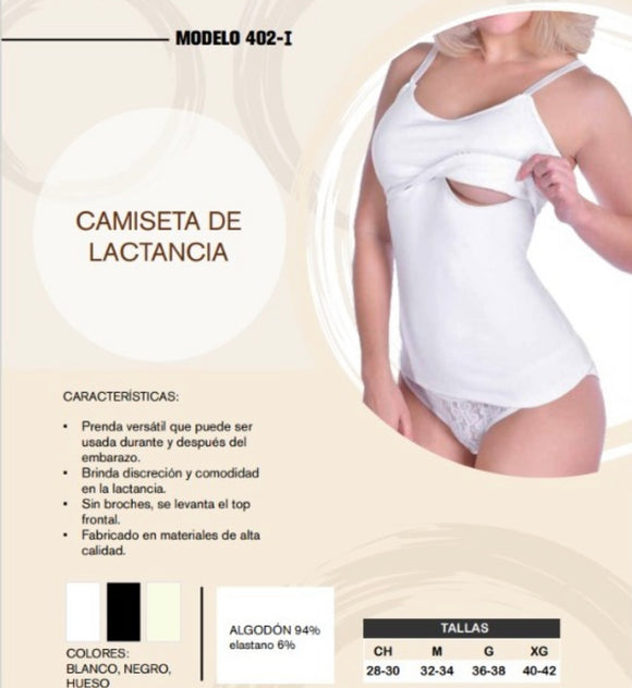 Camiseta básica de lactancia y embarazo