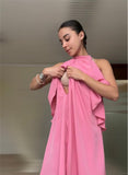 Vestido de maternidad y lactancia Ariel, rosa coral