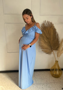 Vestido de maternidad y lactancia Dayana azul madrid CH, M y XG