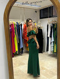 Vestido, Tanya verde neopreno CH