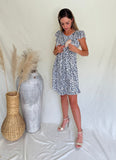 Vestido de maternidad y lactancia Romina dots cafes