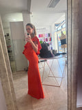 Vestido de maternidad Linda, naranja