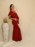 Vestido de maternidad Linda, óxido