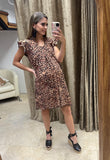 Vestido de maternidad y lactancia, Bertha leopardo