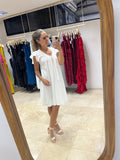 Vestido de maternidad y lactancia, Bertha ivory