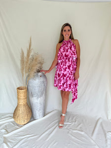 Vestido Ariel , rosa flores