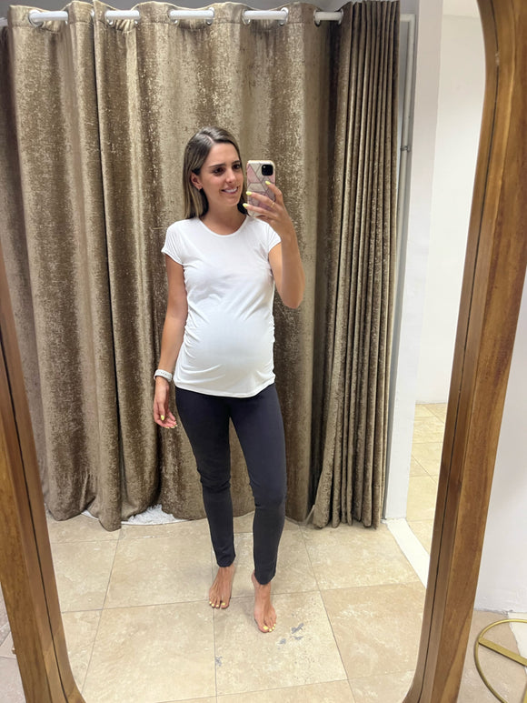 Blusa de maternidad algodón blanca