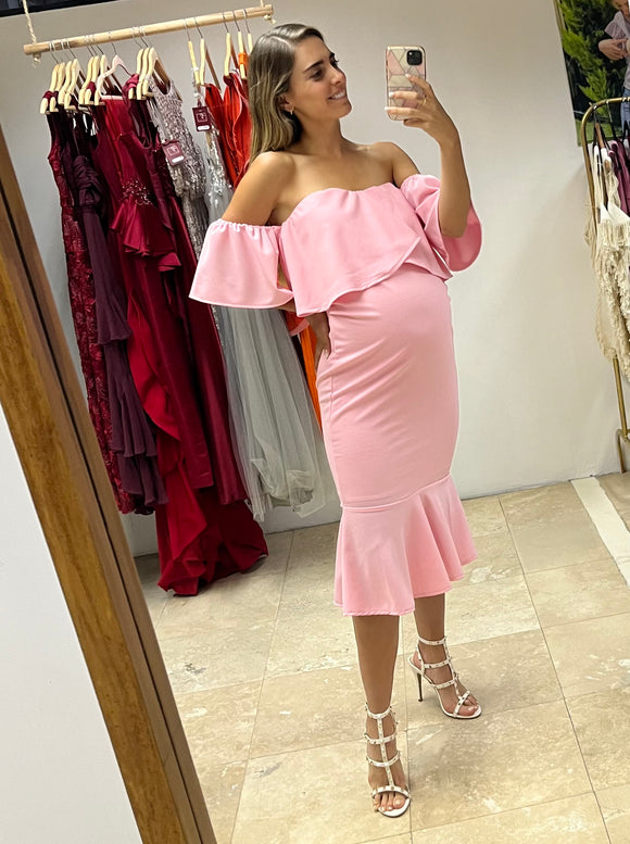 Vestido de maternidad, Loredana rosa claro