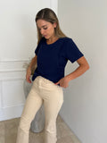 Blusa de lactancia Esme, azul marino