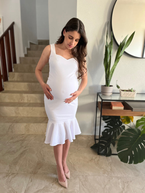 Vestido de maternidad, Irene blanco CH