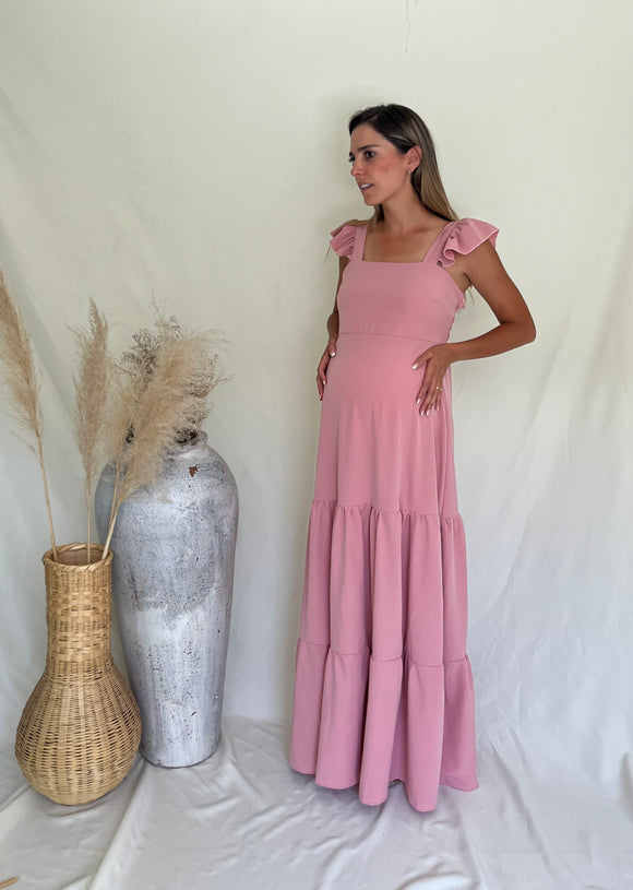 Vestido de Maternidad, Dalia rosa