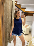 Blusa de lactancia , Gisela azul marina