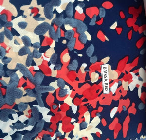 Tela Polyester brissa red