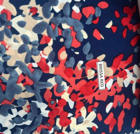 Tela Polyester brissa red