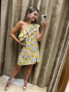 Vestido amarillo flores  CH