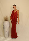 Vestido de maternidad Linda, óxido