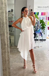 Vestido de maternidad y lactancia Ariel, color ivory