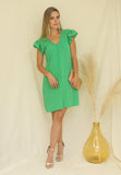 Vestido de maternidad y lactancia, Bertha verde vivo G