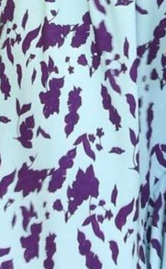 Tela turquesa con morada Polyester