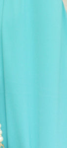 Tela turquesa Polyester