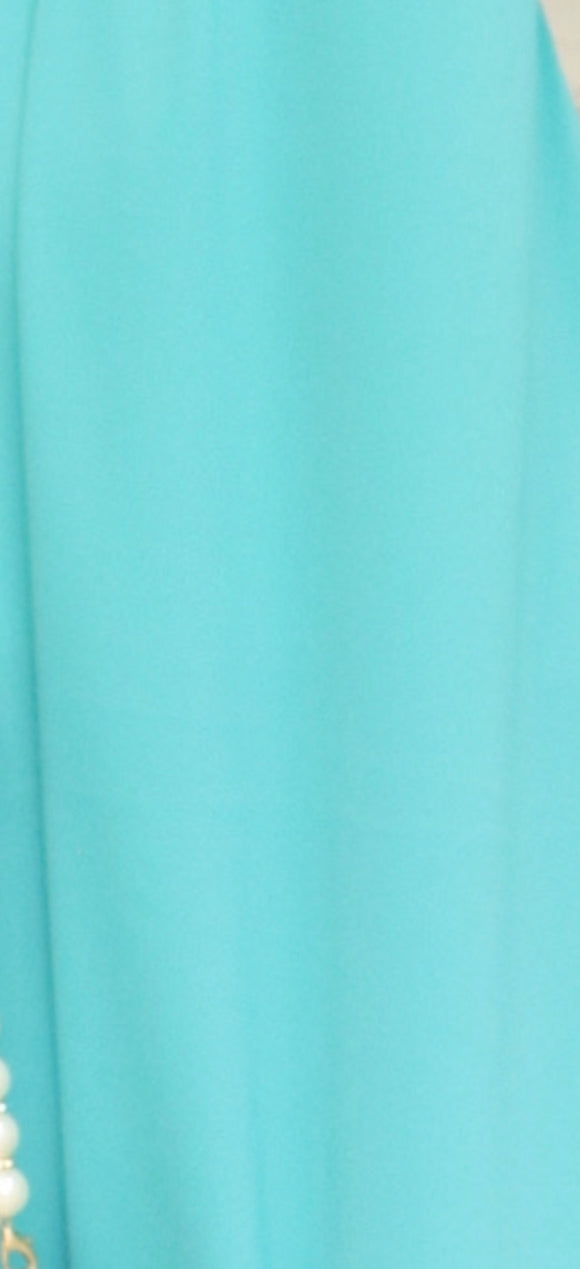Tela turquesa Polyester