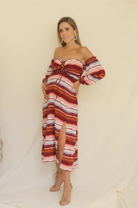 Vestido de maternidad, Fiona rayas moderno XCH