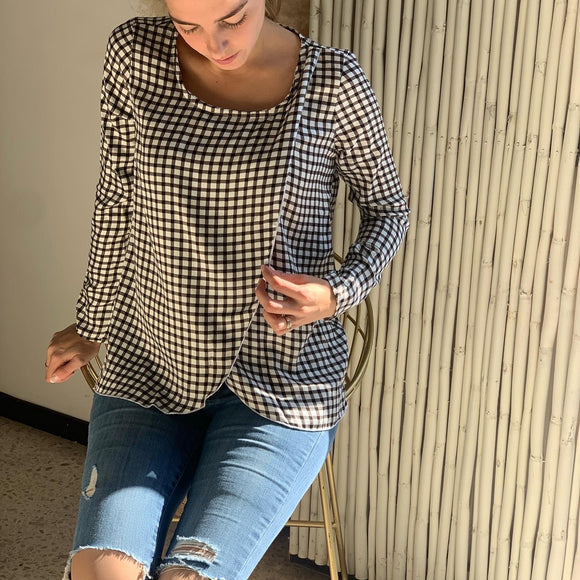 Blusa De lactancia, Diana Negra cuadros