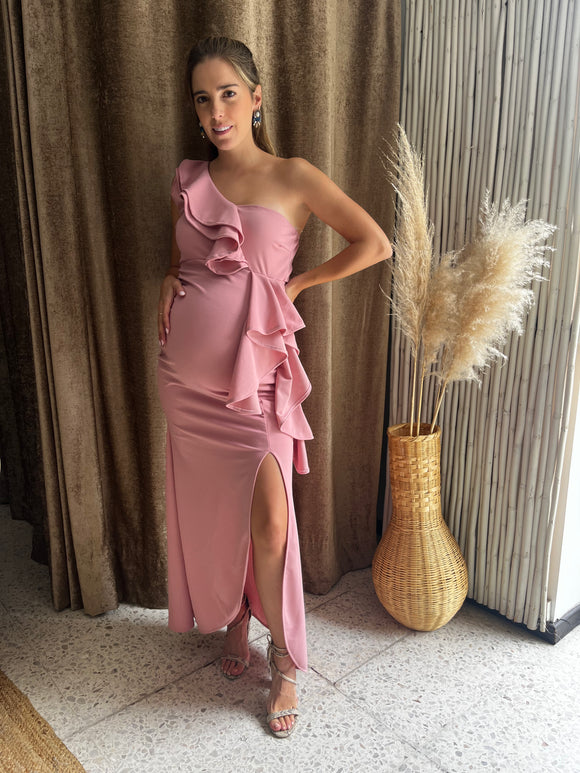 Vestido de maternidad, Britany rosa fuerte