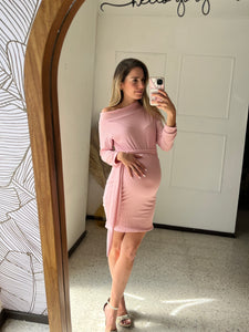 Vestido de maternidad, Karla rosa rayitas