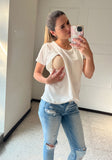 Blusa de lactancia Esme ivory
