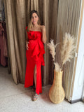 Vestido de maternidad, Britany Rojo sin mangas