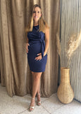 Vestido de maternidad, Camila azul marino sin mangas