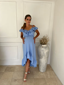 Vestido de maternidad Carlota azul madrid