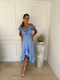 Vestido de maternidad Carlota azul madrid