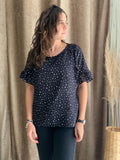 Blusa de lactancia, Georgina negro puntos