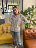 Sueter de lactancia, Celia gris con textura