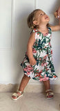 Matching floreado corto con blusa Niño