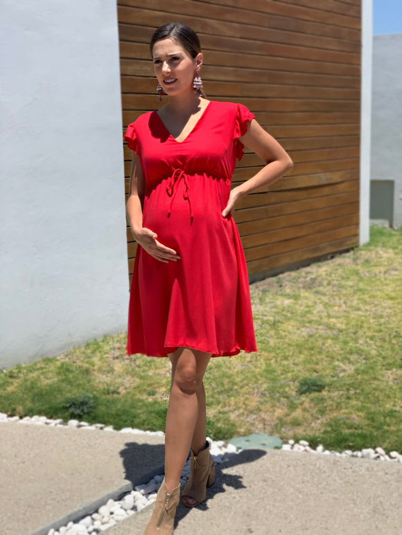 Vestido de Maternidad, Sofia rojo