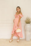 Vestido de maternidad y lactancia, Carlota rosa