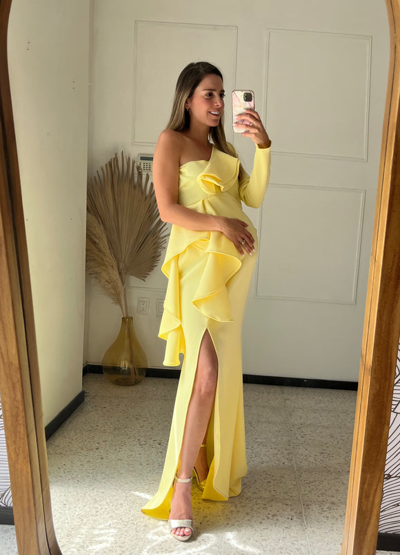 Vestido de maternidad, Britany amarillo