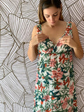 Vestido de maternidad y lactancia , Sandra blanco floreado