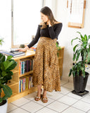 Falda de maternidad, leopardo