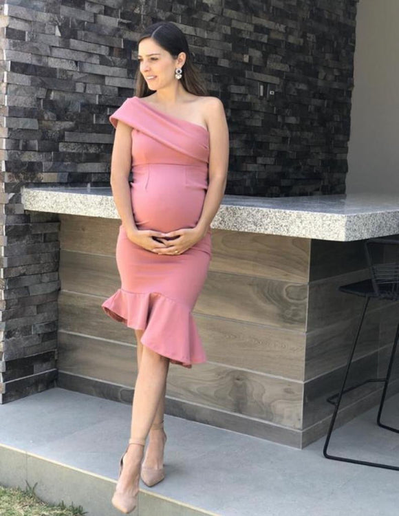 Vestido de maternidad María José rosa CH a XG