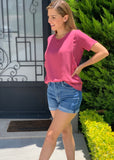 Blusa de lactancia Esme, rosa quemado